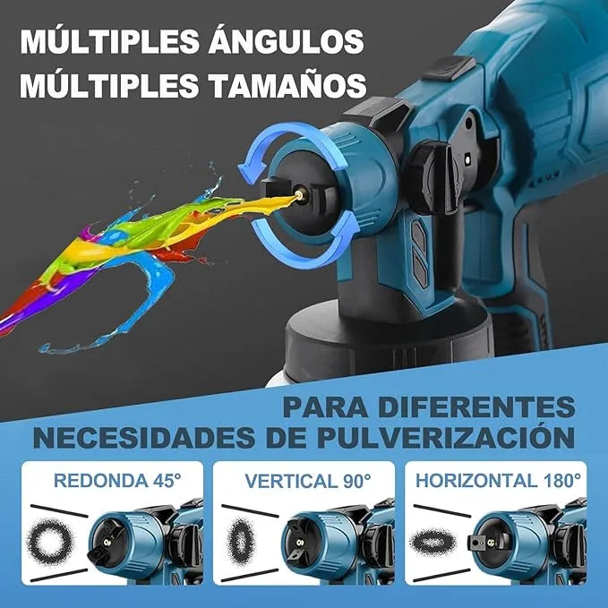 Pistola de Pintura Inalámbrica Portátil (Cualquier Tipo de Pintura)