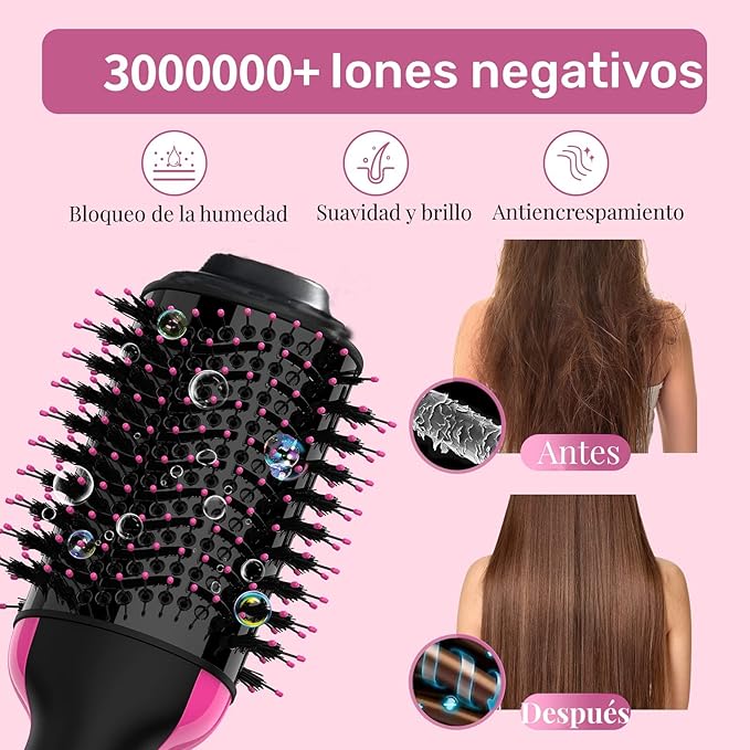 Cepillo Secador 4 En 1 Multifuncional Para Todo Tipo De Cabello