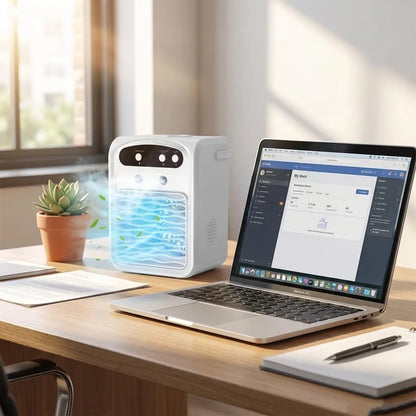 Enfriador Portátil Ventilador con Niebla