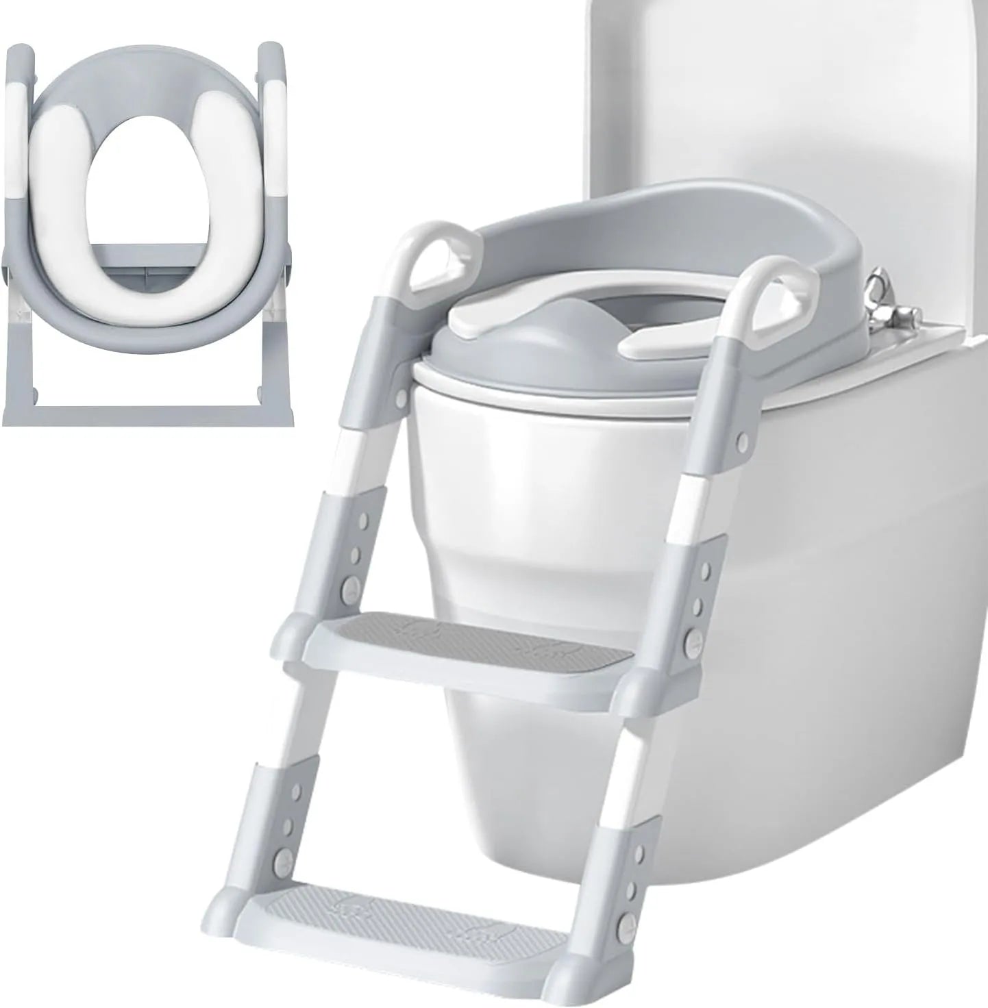 Asiento Entrenamiento para Ir Al Baño Con Escalera Para Bebés