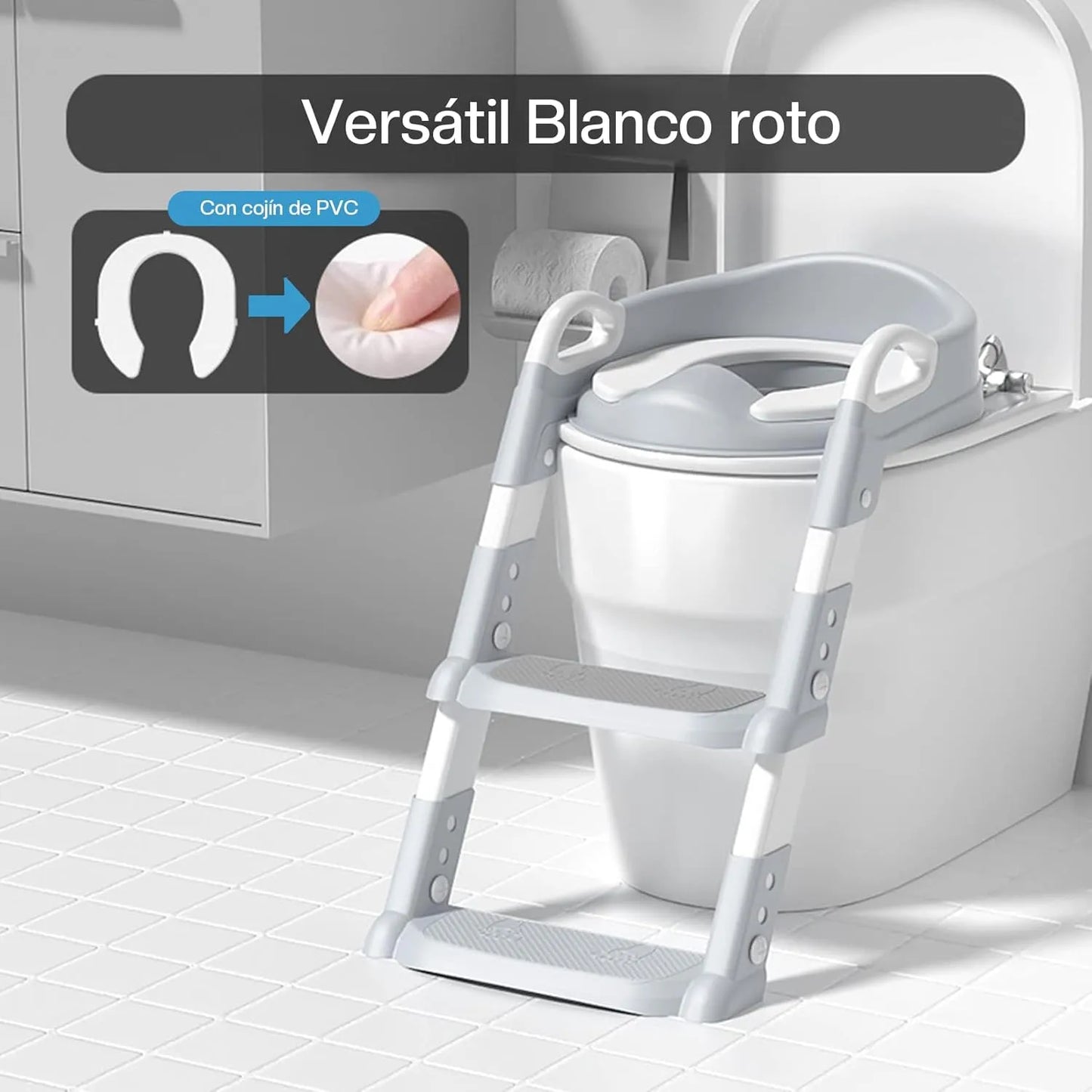 Asiento Entrenamiento para Ir Al Baño Con Escalera Para Bebés