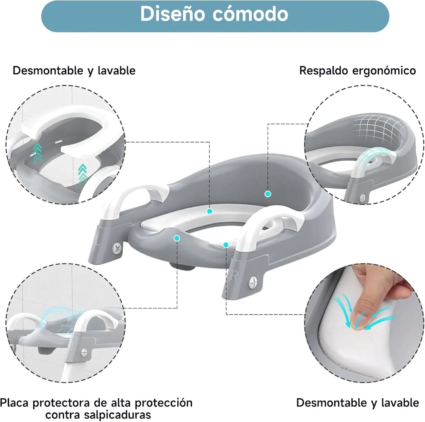 Asiento Entrenamiento para Ir Al Baño Con Escalera Para Bebés