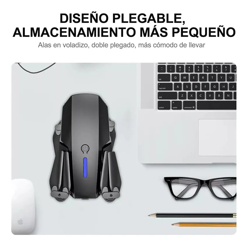 Mini Drone Con Cámara 4k Negro 2.4ghz 2 Baterías Negro Orfeld