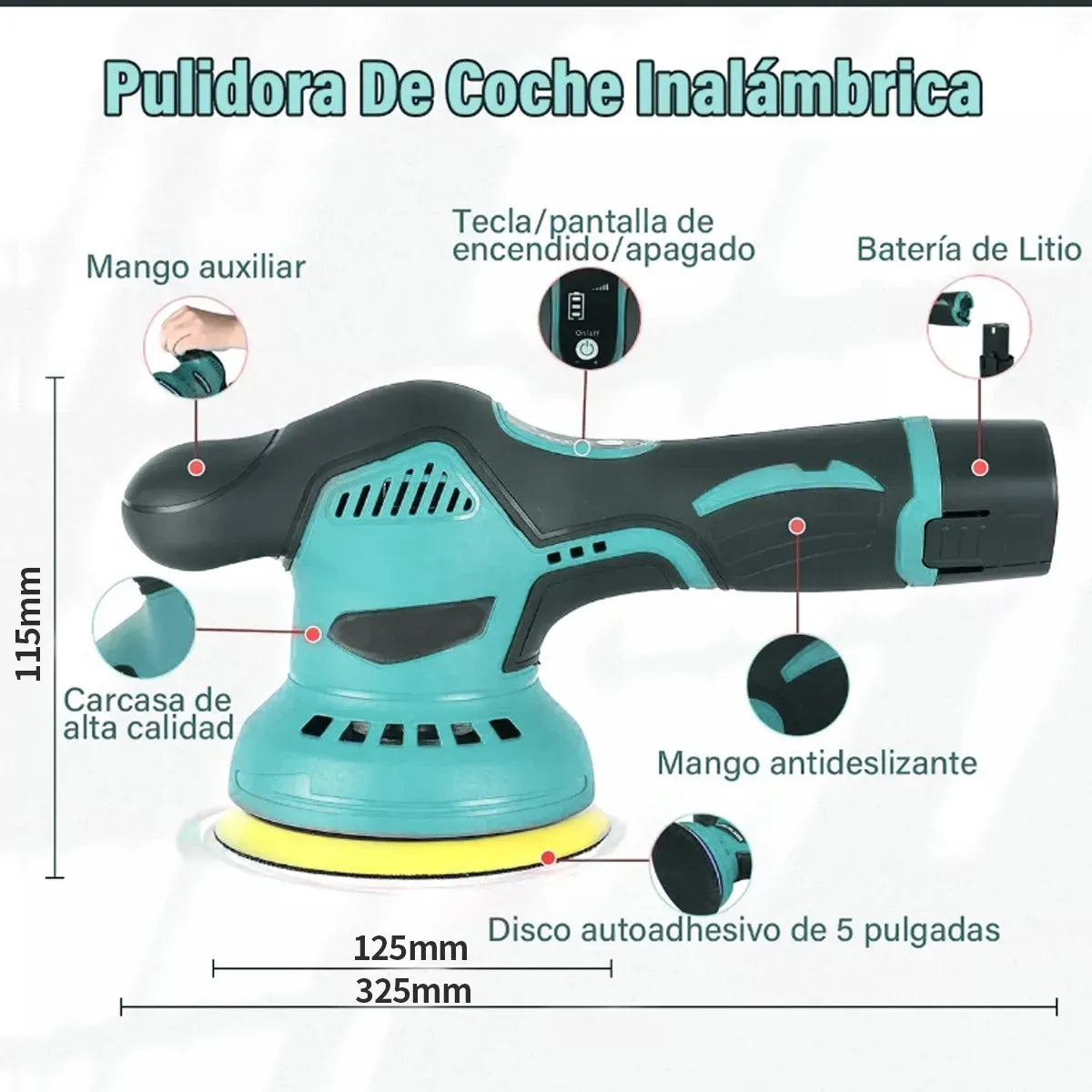 Pulidora Orbital Inalámbrica