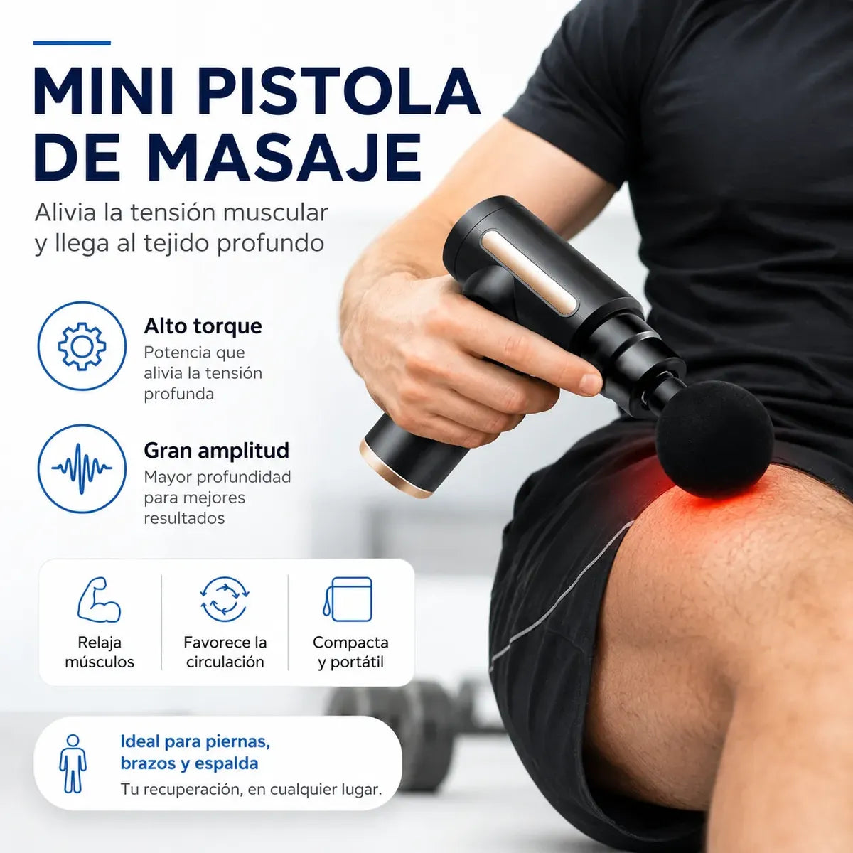 Pistola de Masaje Relajadora de Musculos