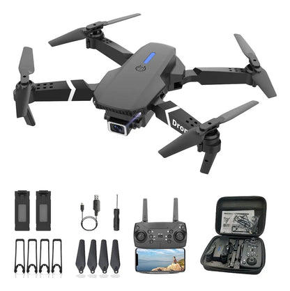 Mini Drone Con Cámara 4k Negro 2.4ghz 2 Baterías Negro Orfeld