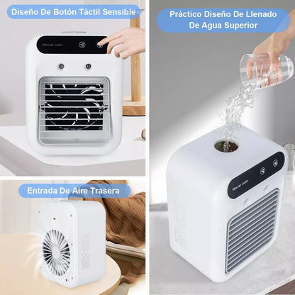 Enfriador Portátil Ventilador con Niebla