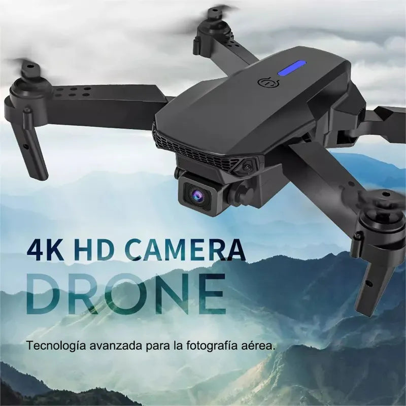 Mini Drone Con Cámara 4k Negro 2.4ghz 2 Baterías Negro Orfeld