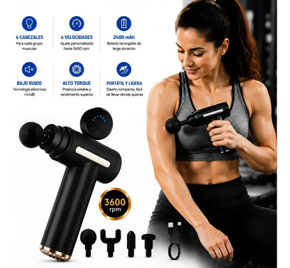 Pistola de Masaje Relajadora de Musculos