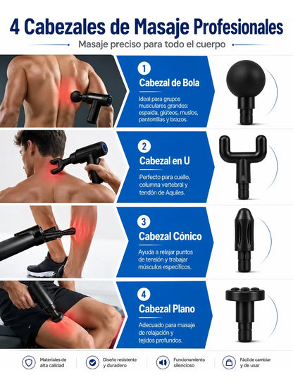 Pistola de Masaje Relajadora de Musculos