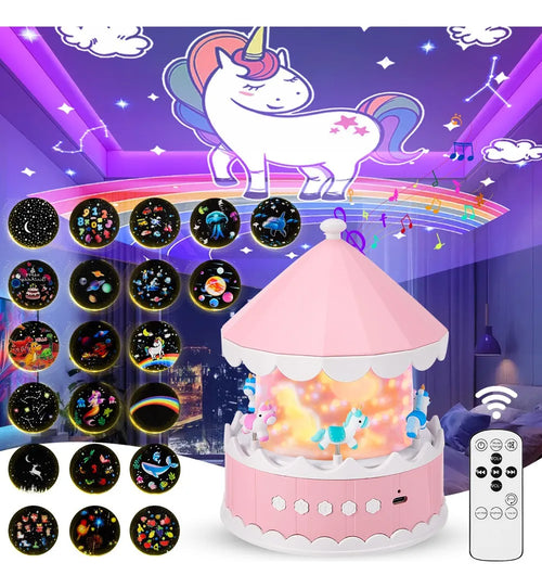 Luz Nocturna con Proyector de Estrellas