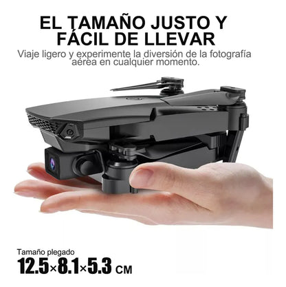 Mini Drone Con Cámara 4k Negro 2.4ghz 2 Baterías Negro Orfeld